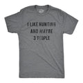 Mens I Like Hunting and Maybe 3 People T shirt Funny Gift for Hunter Deer Hunt Mens Funny T Shirts Cool Tees Soft Stylish...