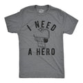 Mens I Need A Hero T Shirt Funny Empty Toilet Paper Roll Joke Tee For Guys Mens Funny T Shirts Cool Tees Soft Stylish...
