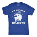 Mens I'm Having A Meltdown T Shirt Funny Winter Snowman Anxiety Novelty Tee Mens Funny T Shirts Cool Tees Soft Stylish...