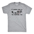 Mens If Zombies Chase Us Im Tripping You T Shirt Funny Zombie Apocalypse Undead Joke Tee For Guys Mens Funny T Shirts...