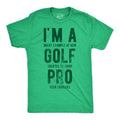 Mens Im A Great Exampe Of How Golf Creates So Many Pro Beer Drinkers Graphic Tee Mens Funny T Shirts Cool Tees Soft...