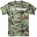 Mens Im Hiding Camo T Shirt Funny Sarcastic Military Hunting Novelty Dad Joke Mens Funny T Shirts Cool Tees Soft Stylish...