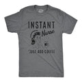 Mens Instant Nurse Coffee T Shirt Funny Nursing Caffeine Nursing Gift Novelty Tee Mens Funny T Shirts Cool Tees Soft...