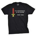 Mens Its Dangerous to Go Alone Take This Funny Nerdy Vintage Video Game T Shirt Mens Funny T Shirts Cool Tees Soft...