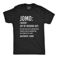 Mens JOMO Joy Of Missing Out T Shirt Funny Sarcastic Introvert Graphic Novelty Tee Mens Funny T Shirts Cool Tees Soft...