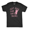 Mens Just Here For The Buns T Shirt Funny Stripping Easter Bunny Adult Joke Tee For Guys Mens Funny T Shirts Cool Tees...