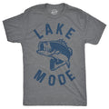 Mens Lake Mode T Shirt Funny Summer Vacation Fishing Tee For Guys Mens Funny T Shirts Cool Tees Soft Stylish Casual...