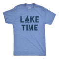 Mens Lake Time T Shirt Funny Vacation Getaway Boating Lovers Tee For Guys Mens Funny T Shirts Cool Tees Soft Stylish...