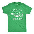 Mens Lets Get Elfed Up T Shirt Funny Crazy Xmas Partying Booze Drinking Tee For Guys Mens Funny T Shirts Cool Tees Soft...