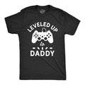 Mens Leveled Up to Daddy T Shirt Funny Video Game Fathers Day Tee Mens Funny T Shirts Cool Tees Soft Stylish Casual...