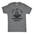 Life Party Funny Xmas Evil Krampus Partying Joke Guys Funny Cool Soft Casual Menswear Funny Sarcastic Short Dark Grey T-Shirts, Hoodie, Sweatshirt