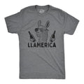 Mens Llamerica T Shirt Funny 4th Of July Patriotic Beer Drinking Llama Graphic Novelty Party Tee Mens Funny T Shirts Cool...