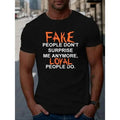 Loyal Vs Fake People High Def Print Short Sleeve Cotton Blend Casual Summer Shirt Comfortable Fit Made USA T-Shirts, Hoodie, Sweatshirt