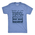 Mens Made In The 1980s T Shirt Funny Retro Cassette Tape Music Graphic Tee Mens Funny T Shirts Cool Tees Soft Stylish...