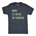 Mens Marriage Margaritas T Shirt Funny Checklist Drinking Married Joke Tee for Guys Mens Funny T Shirts Cool Tees Soft...