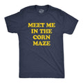 Meet Me Corn Maze Funny Halloween Fall Season Lovers Guys Funny Cool Soft Casual Menswear Halloween Novelty Guys Navy T-Shirts, Hoodie, Sweatshirt