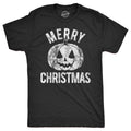 Mens Merry Christmas T Shirt Funny Halloween Pumpkin Jack O Latern Joke Tee For Guys Mens Funny T Shirts Cool Tees Soft...