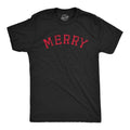 Mens Merry T Shirt Funny Cute Xmas Spirit Cheer Lovers Tee for Guys Mens Funny T Shirts Cool Tees Soft Stylish Casual...