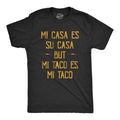 Mens Mi Tacos Es Mi Tacos T Shirt Funny Sarcastic Mexican Food Graphic Novelty Tee for Guys Mens Funny T Shirts Cool Tees...