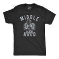 Mens Middle Aged Tshrirt Funny Sarcastic Birthday Over The Hill Medieval Knight Tee Mens Funny T Shirts Cool Tees Soft...
