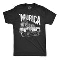Mens Murica Truck T Shirt Funny Fourth Of July USA Pride Tee for Guys Mens Funny T Shirts Cool Tees Soft Stylish Casual...