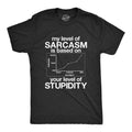 Mens My Level Of Sarcasm Is Based On Your Level Of Stupidity T Shirt Mens Funny T Shirts Cool Tees Soft Stylish Casual...