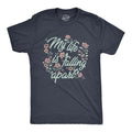 Mens My Life Is Falling Apart T Shirt Funny Depressed Sarcastic Flower Joke Tee For Guys Mens Funny T Shirts Cool Tees...