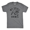 Mens My Spirit Animal Raccoon T Shirt Funny Sarcastic Joke Tee for Guys Mens Funny T Shirts Cool Tees Soft Stylish Casual...