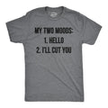 Mens My Two Moods Funny Tee Novelty Humor Shirts Cool Graphic Hilarious T shirt Mens Funny T Shirts Cool Tees Soft...