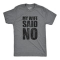 Mens My Wife Said No T Shirt Funny Married Husband Permission Joke Tee For Guys Mens Funny T Shirts Cool Tees Soft...