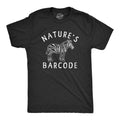 Mens Natures Barcode T Shirt Funny Zebra Stripes Joke Tee For Guys Mens Funny T Shirts Cool Tees Soft Stylish Casual...