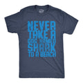 Mens Never Take A Dog Named Shark To A Beach T Shirt Funny Tee Mens Funny T Shirts Cool Tees Soft Stylish Casual Menswear...