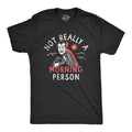Mens Not Really A Morning Person T Shirt Funny Halloween Vampire Joke Tee for Guys Mens Funny T Shirts Cool Tees Soft...