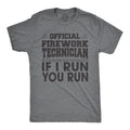 Mens Official Firework Technician T Shirt Funny Fourth Of July Tee For Guys Mens Funny T Shirts Cool Tees Soft Stylish...