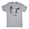 Oh Snap Funny Stick Figure Hilarious Sarcastic Humor Sarcasm Funny Cool Soft Casual Menswear Funny Sarcastic Short Sleeve Novelty Guys T-Shirts, Hoodie, Sweatshirt