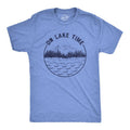 Mens On Lake Time T Shirt Cool Outdoor Camping Tee for Guys Mens Funny T Shirts Cool Tees Soft Stylish Casual Menswear...