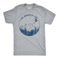 Mountain Time Cute Hiking Camping Happy Camper Guys Funny Cool Soft Casual Menswear Funny Camping Short Sleeve Novelty Guys Light Grey T-Shirts, Hoodie, Sweatshirt