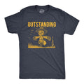 Mens Outstanding T Shirt Funny Silly Scarecrow Joke Tee For Guys Mens Funny T Shirts Cool Tees Soft Stylish Casual...