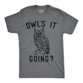 Mens Owls It Going Funny T Shirt Sarcastic Owl Graphic Tee For Men Mens Funny T Shirts Cool Tees Soft Stylish Casual...