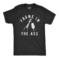 Mens Pagne In The Ass T Shirt Funny New Years Eve Party Champagne Joke Tee For Guys Mens Funny T Shirts Cool Tees Soft...