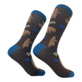 Mens Papa Bear Funny Novelty Socks Gift for Dad Sarcastic Graphic Cool Saying Funny Graphic Socks Comfortable Fitted...