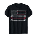 Mens Patriotic Mechanic Flag American Car Repairman Gift USA Flag T-Shirt 100% Cotton Made in USA Hoodie, Sweatshirt