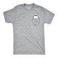 Pocket Shark Funny Printed Jaws Cool Novelty Funny Cool Soft Casual Menswear Shark Novelty Guys Light Grey T-Shirts, Hoodie, Sweatshirt