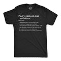 Mens Polyjamorous Definition Funny T Shirts Sarcastic Music Tee for Men Mens Funny T Shirts Cool Tees Soft Stylish Casual...
