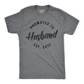 Mens Promoted To Husband Est. 2023 or 2022 Tshirt Funny Wedding Engagement Graphic Tee Mens Funny T Shirts Cool Tees Soft...
