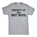 Mens Property of My Hot Wife Funny Wedding Father's Day Anniversary T shirt Mens Funny T Shirts Cool Tees Soft Stylish...