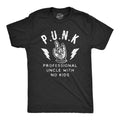 Mens Punk Professional Uncle No Kids T Shirt Funny Sarcastic Acronym Graphic Novelty Tee For Guys Mens Funny T Shirts...