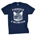 Mens Purroud to Be An Ameowican T Shirt Funny 4th Of July Cat Tee for Guys Mens Funny T Shirts Cool Tees Soft Stylish...