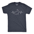 Mens Rabbit Heart Beat T Shirt Funny Cool Easter Bunny Pulse Monitor Tee for Guys Mens Funny T Shirts Cool Tees Soft...