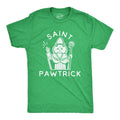 Mens Saint Pawtrick T Shirt Funny St. Paddy's Day Parade Cat Graphic Novelty Tee For Guys Mens Funny T Shirts Cool Tees...